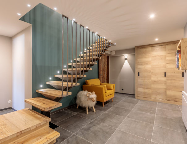 staircase from ground floor to first floor