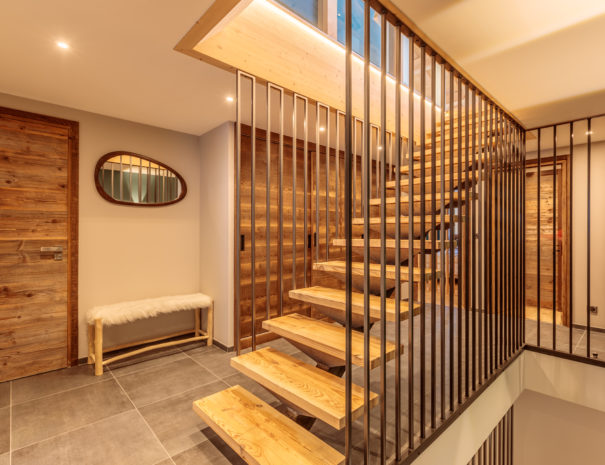 staircase from first to second floor